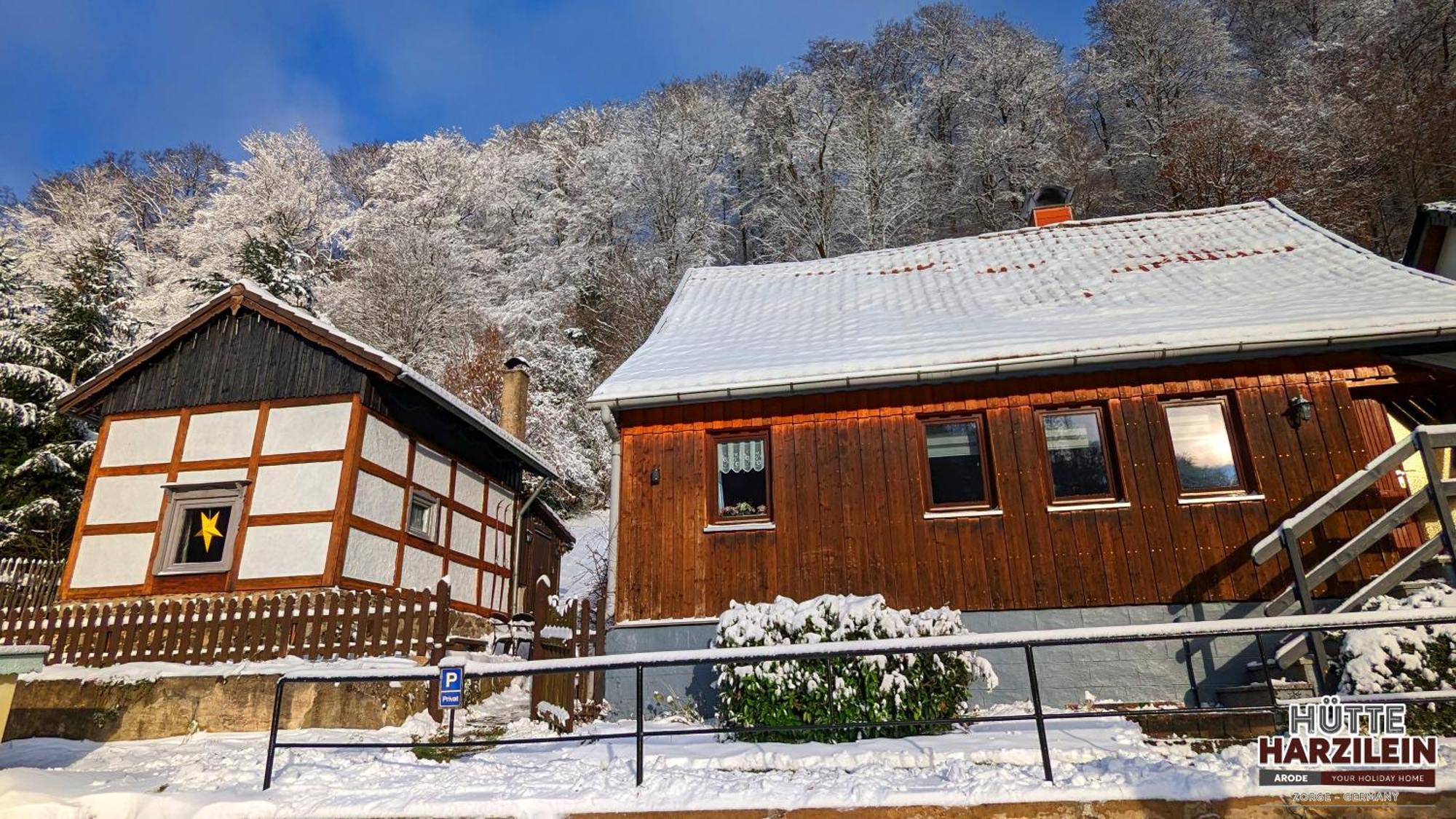 Arode Huette Harzilein - Romantic Tiny House On The Edge Of The Forest Zorge Luaran gambar